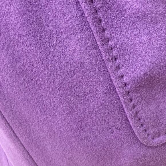 Kate Hill Blazer Jacket Sz 14 Wool Cashmere Purple Careerwear Academia Old Money - Picture 8 of 13